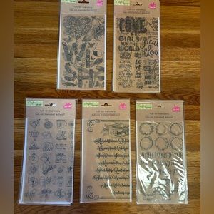 Lot of 5 rub on transfers.